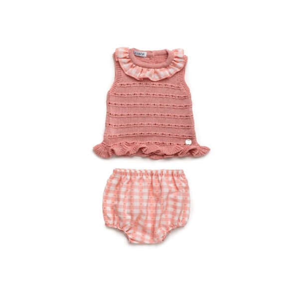 CONJUNTO BRAGA CUADRITOS PLUMETI