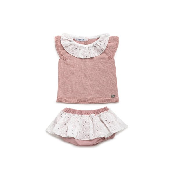 CONJUNTO BRAGA FALDA ENCAJE