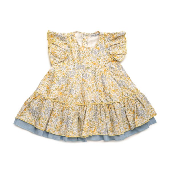 VESTIDO 2 VOLANTES FLORECITAS