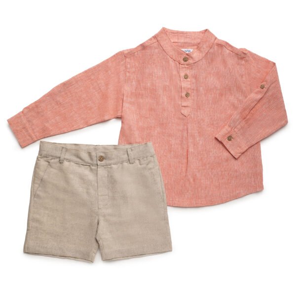CONJUNTO CAMISA NIÑO LINO