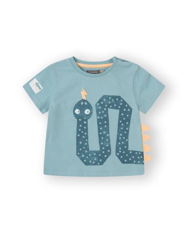 CAMISETA BEBE SNAKE BOY - AZUL