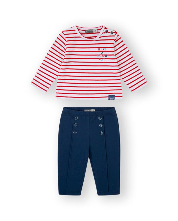 CONJUNTO BEBE BBISABELLE GIRL - ROJO