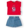 CONJUNTO BEBE BBSOLEIL GIRL - ROJO