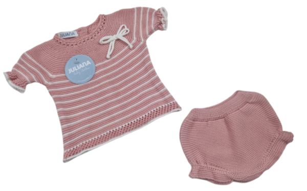 CONJUNTO BRAGA PUNTO RAYADO LAZO
