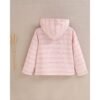 Camisa de niño naranja de rayas con capucha y bolsillo canguro - Imagen 2