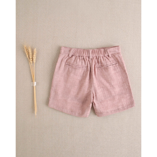 Bermuda de niño color rosa palo lavado - Imagen 2