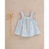 Blusa de bebé niña azul con líneas fluidas - Imagen 2